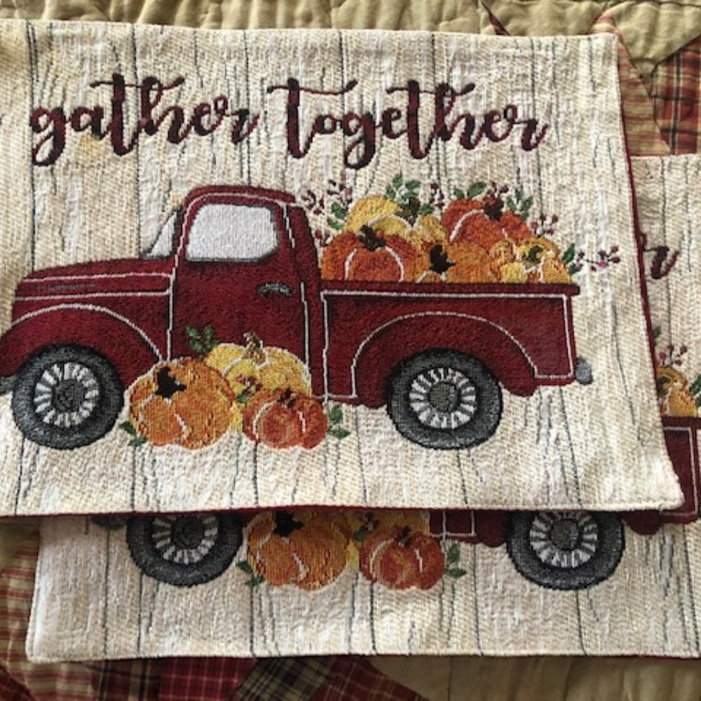 Pair of Gather Togather Fall Placemats